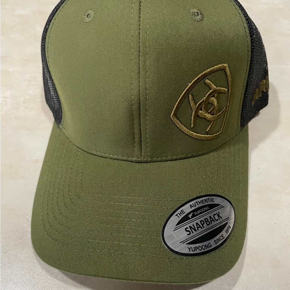 Ariat Olive and Black Snapback Hat